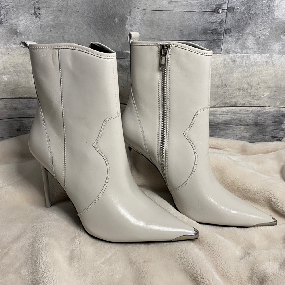 Winnie Harlow X Steve Madden White Boots